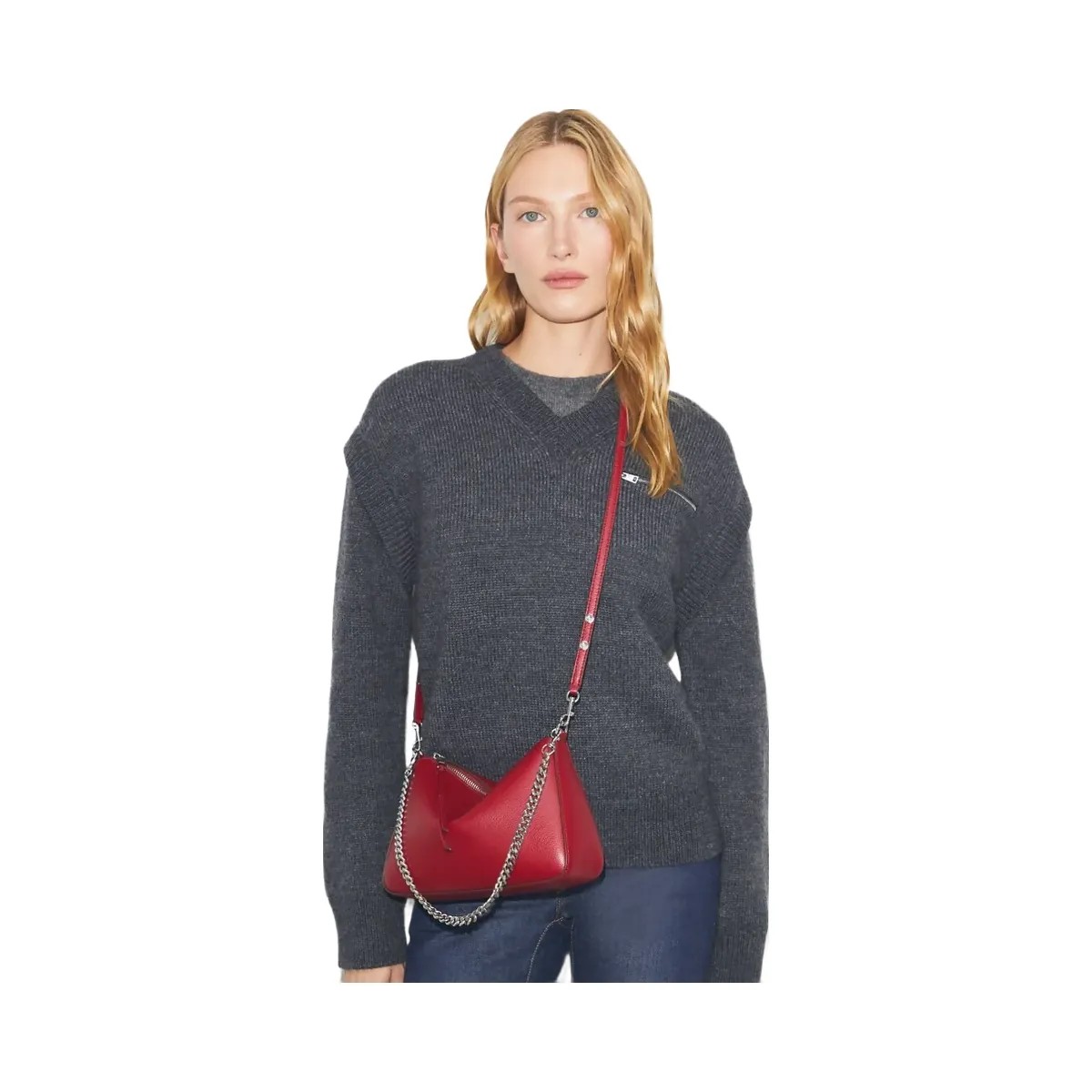 Tory Burch Small Perry Shoulder Bag Red - HypeFly India View 1