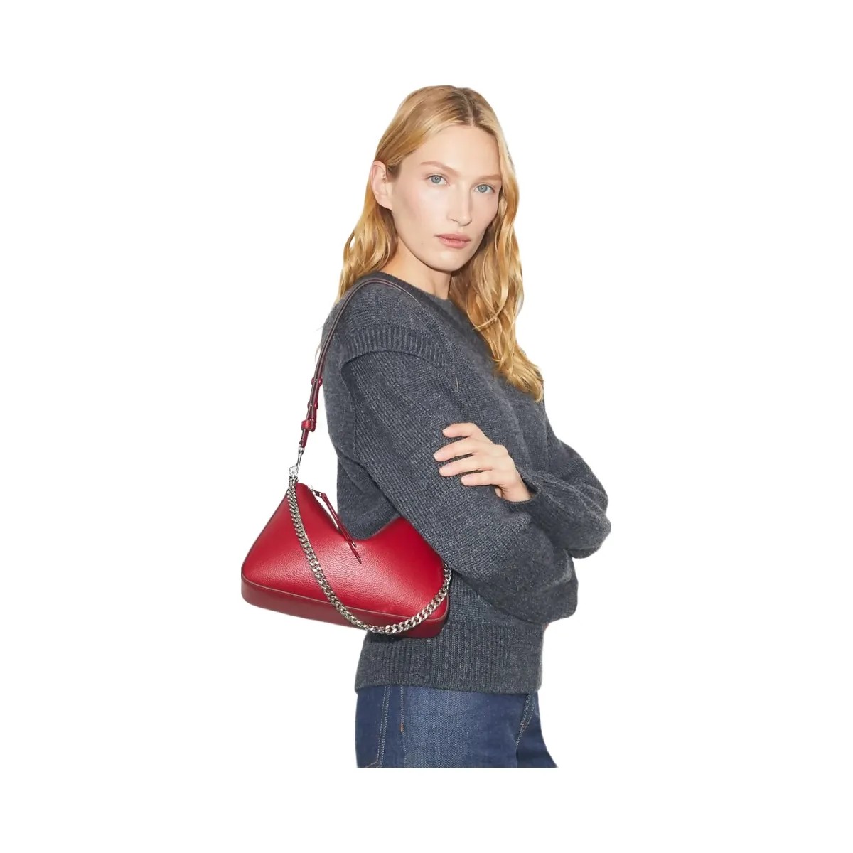Tory Burch Small Perry Shoulder Bag Red - HypeFly India View 2