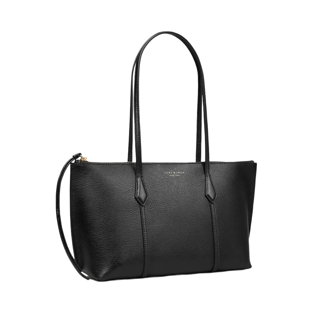 Tory Burch Small Perry Zip Tote Black - HypeFly India View 3