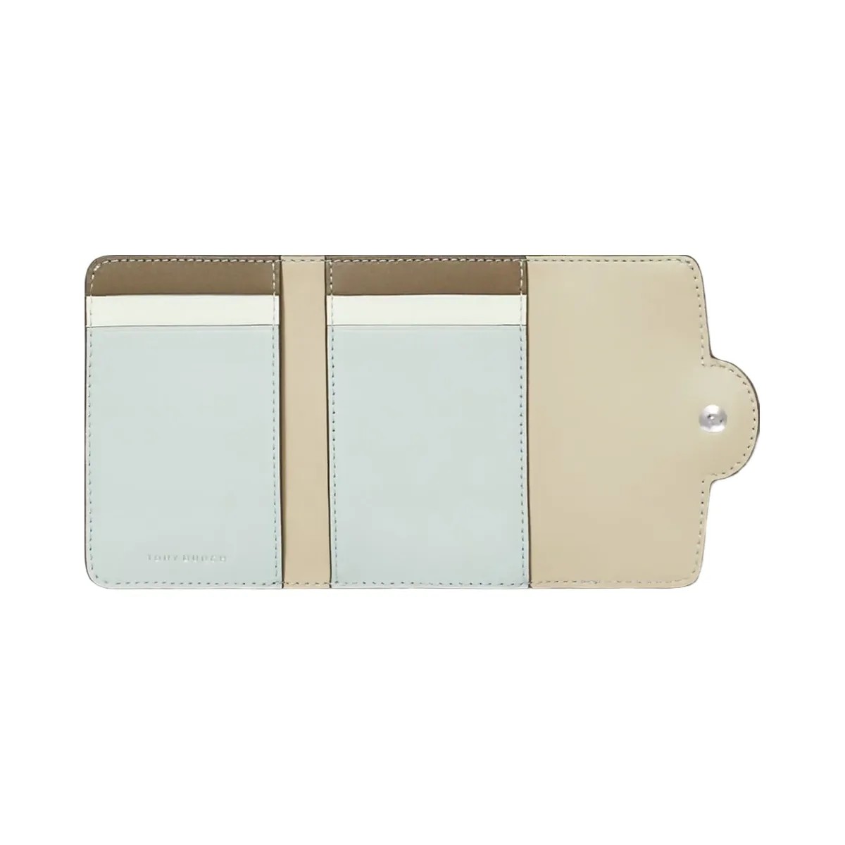 Tory Burch Small Robinson Pebbled Wallet Sea - HypeFly India View 2