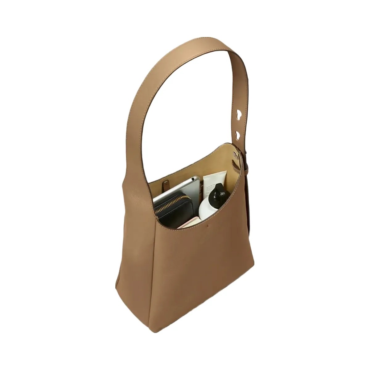 Tory Burch Small Romy Hobo Bag Wild Mushroom - HypeFly India View 2