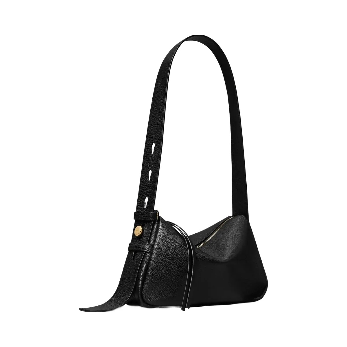Tory Burch Small Romy Shoulder Bag Black - HypeFly India View 1