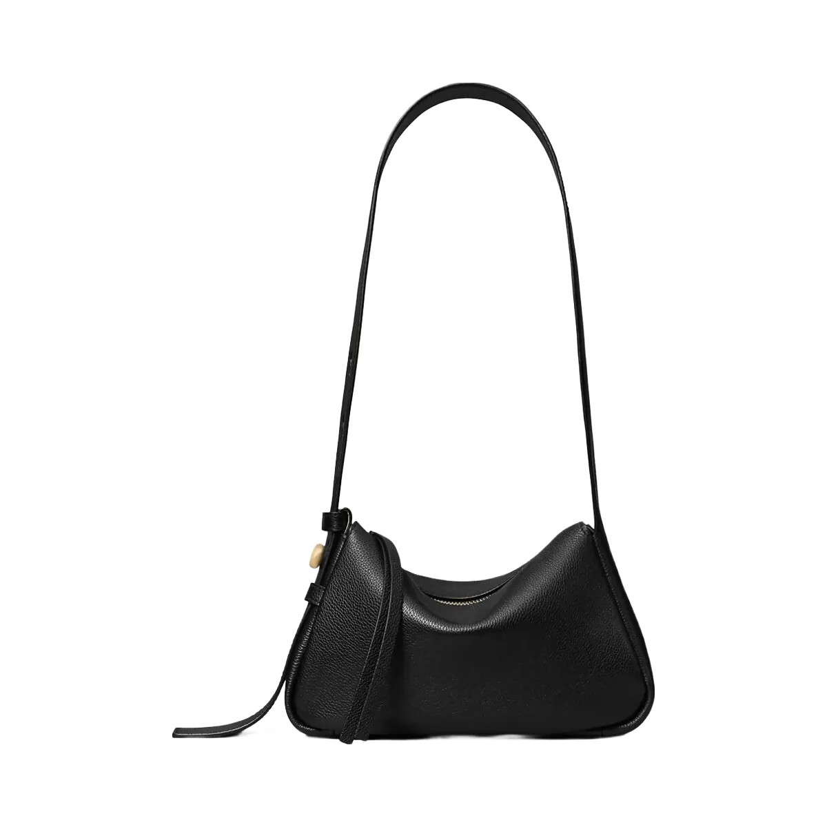 Tory Burch Small Romy Shoulder Bag Black - HypeFly India View 2