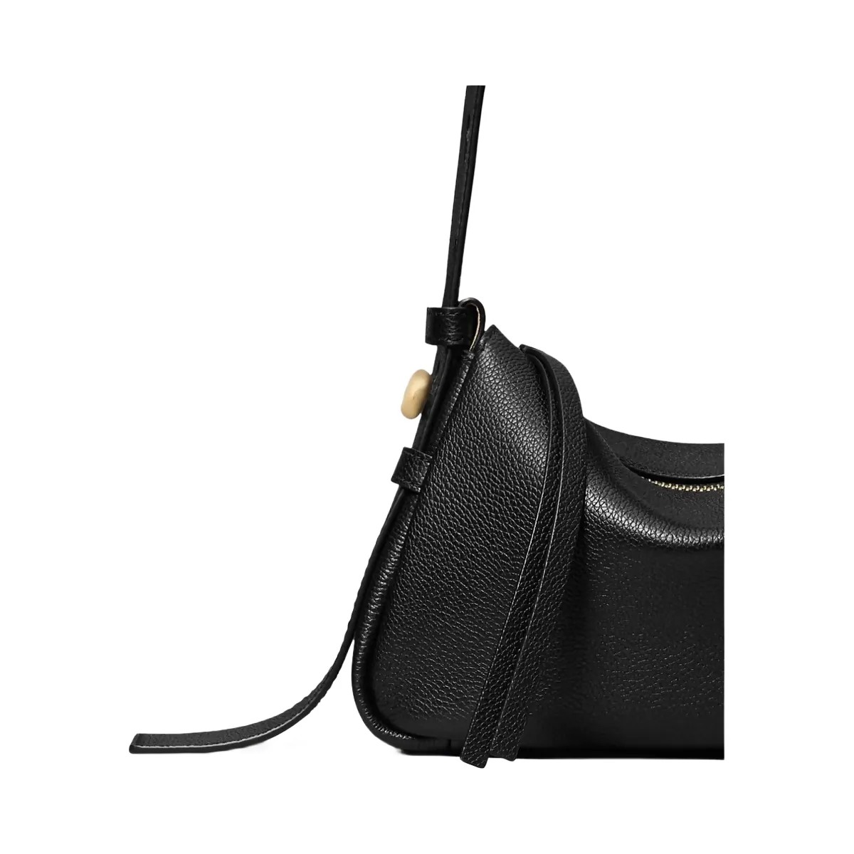 Tory Burch Small Romy Shoulder Bag Black - HypeFly India View 3