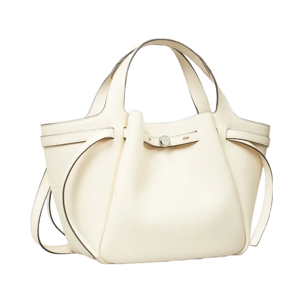 Tory Burch Small Romy Tote Light Cream - HypeFly India View 3