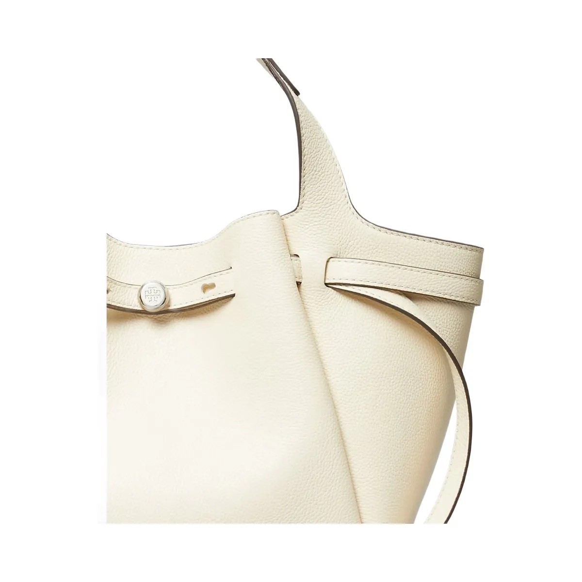 Tory Burch Small Romy Tote Light Cream - HypeFly India View 6