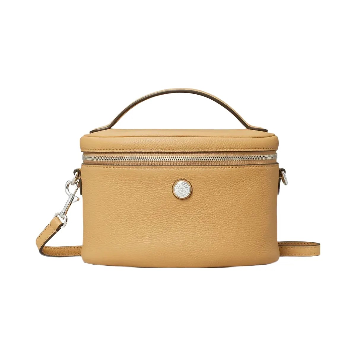 Tory Burch Soft Pebbled Vanity Case Biscotti - HypeFly India View 1