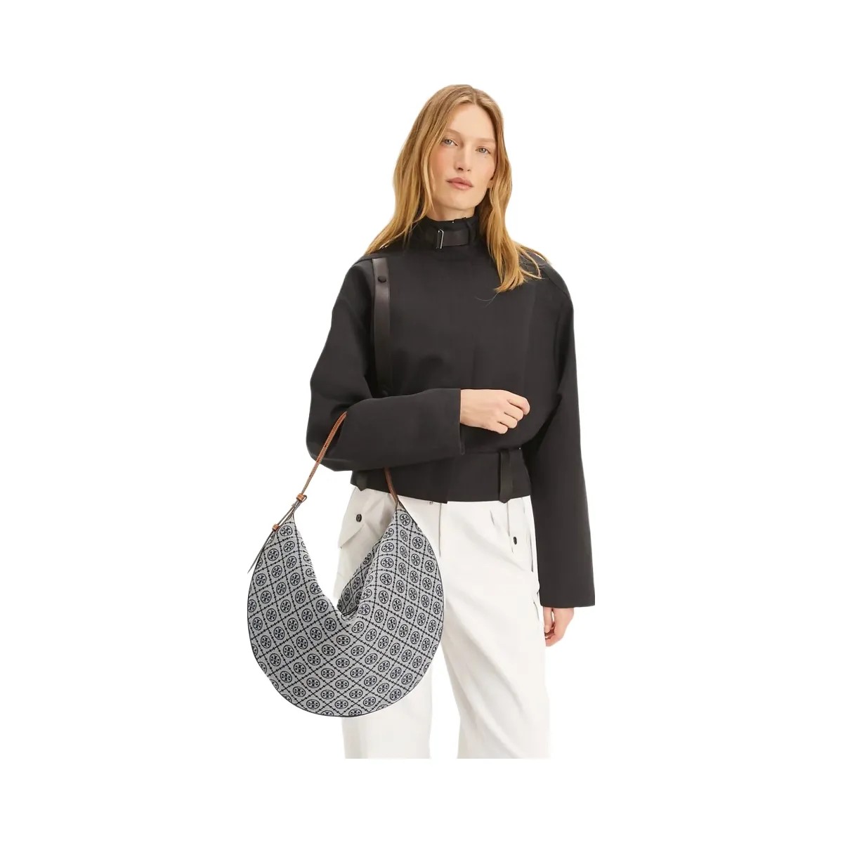 Tory Burch T Monogram Balloon Bag Tory Navy - HypeFly India View 2