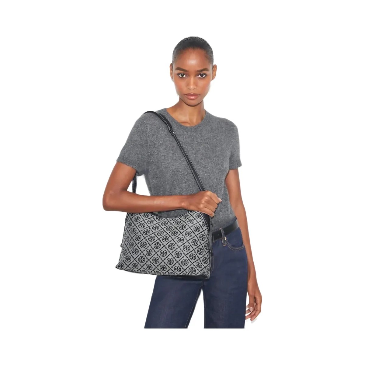 Tory Burch T Monogram Messenger Tory Navy - HypeFly India View 2
