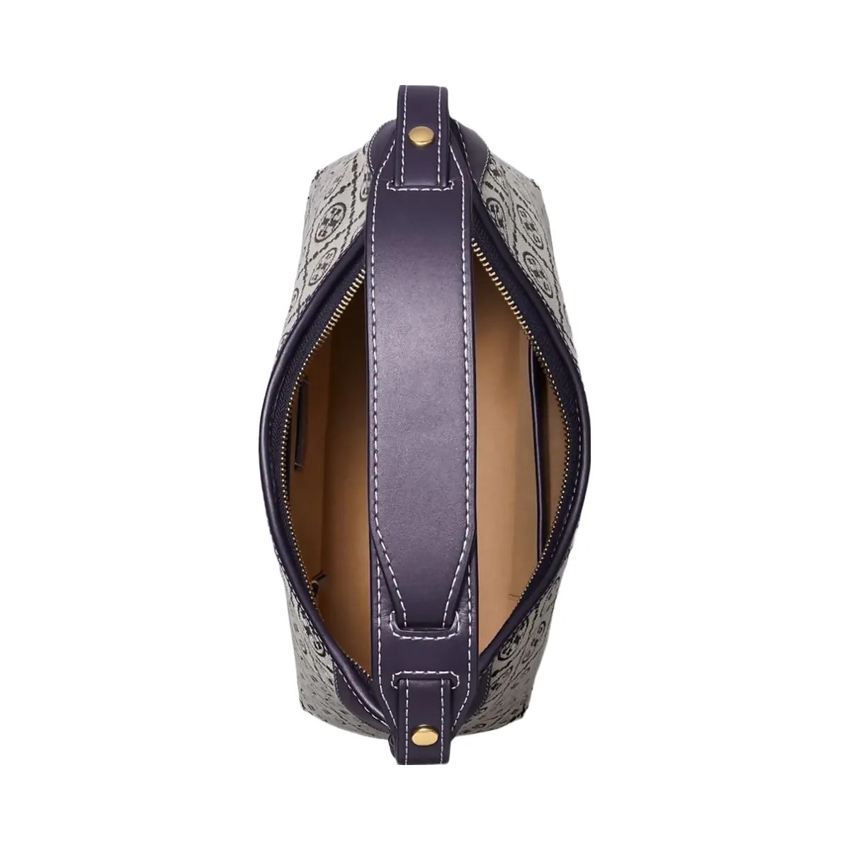Tory Burch T Monogram Messenger Tory Navy - HypeFly India View 5