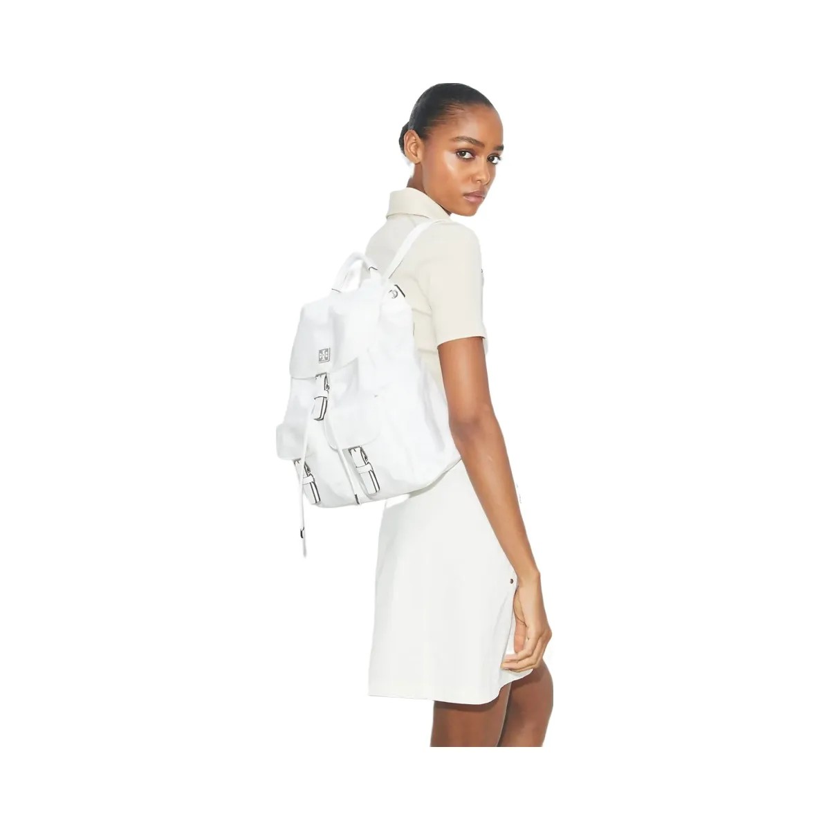 Tory Burch Virginia Backpack Snow White - HypeFly India View 2