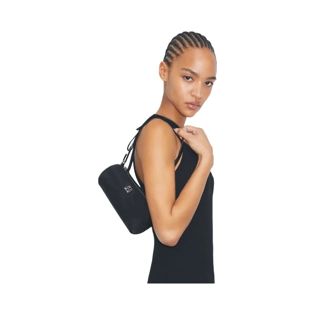 Tory Burch Virginia Cylinder Bag Black - HypeFly India View 2
