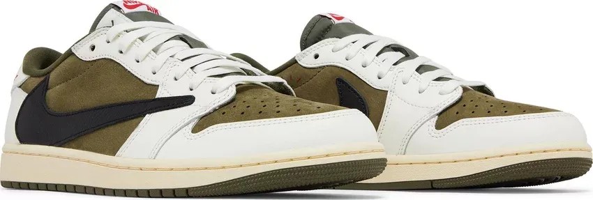 Air Jordan 1 x Travis Scott Retro Low OG SP 'Medium Olive' - HypeFly India View 3