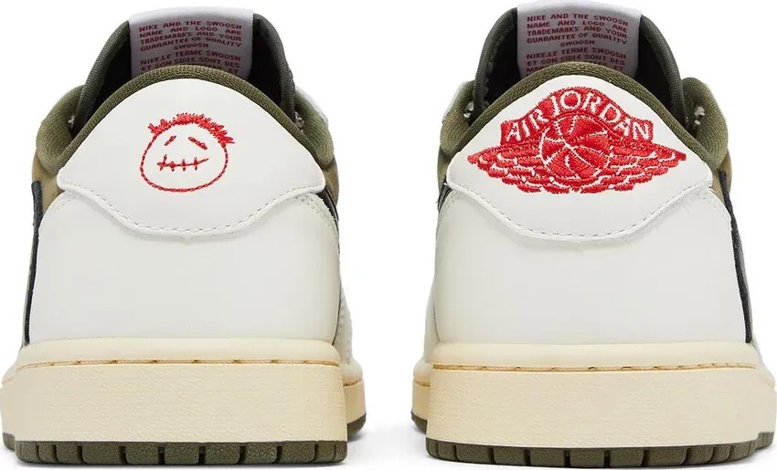 Air Jordan 1 x Travis Scott Retro Low OG SP 'Medium Olive' - HypeFly India View 4