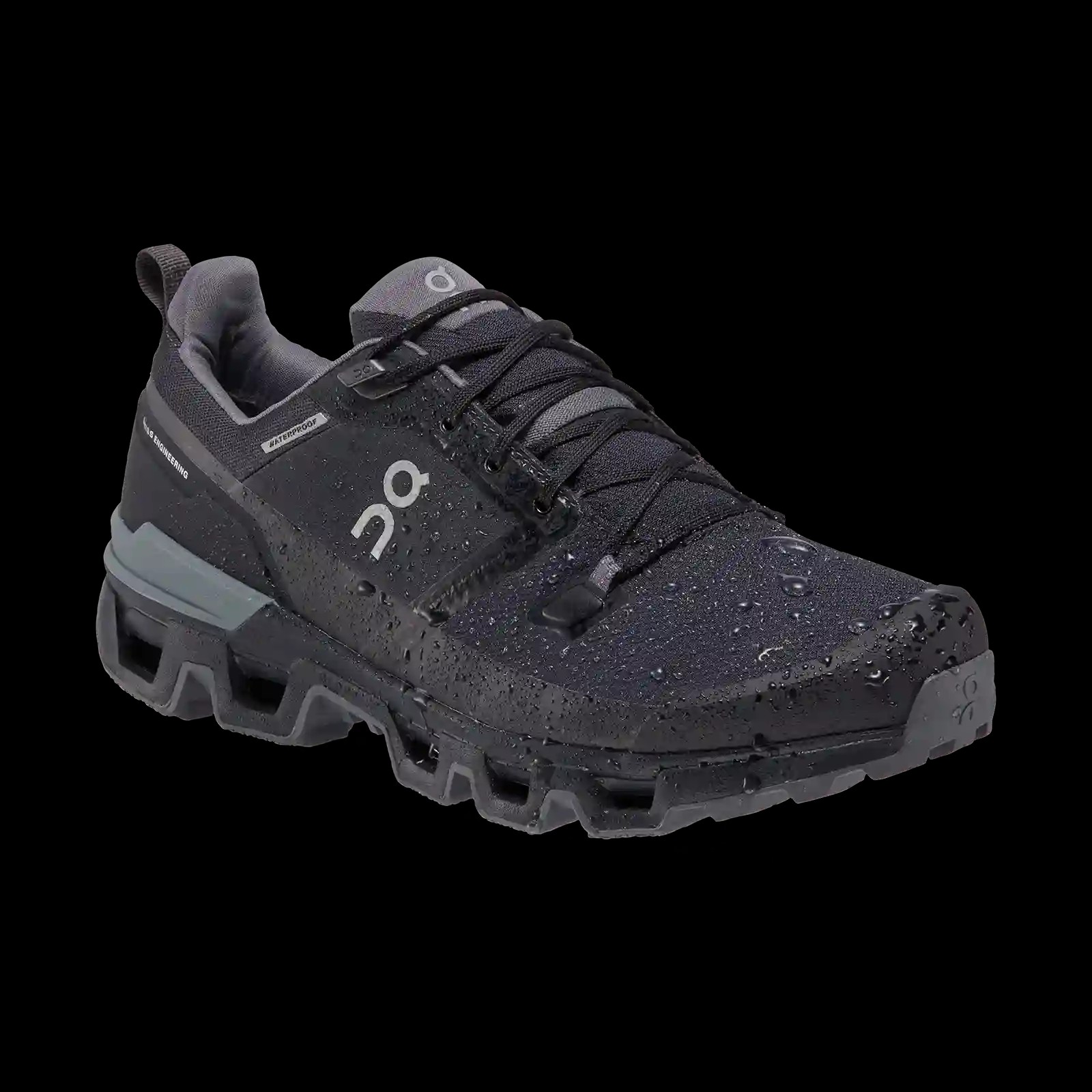 Cloudwander Waterproof 'Black Eclipse' On Running - HypeFly India View 3