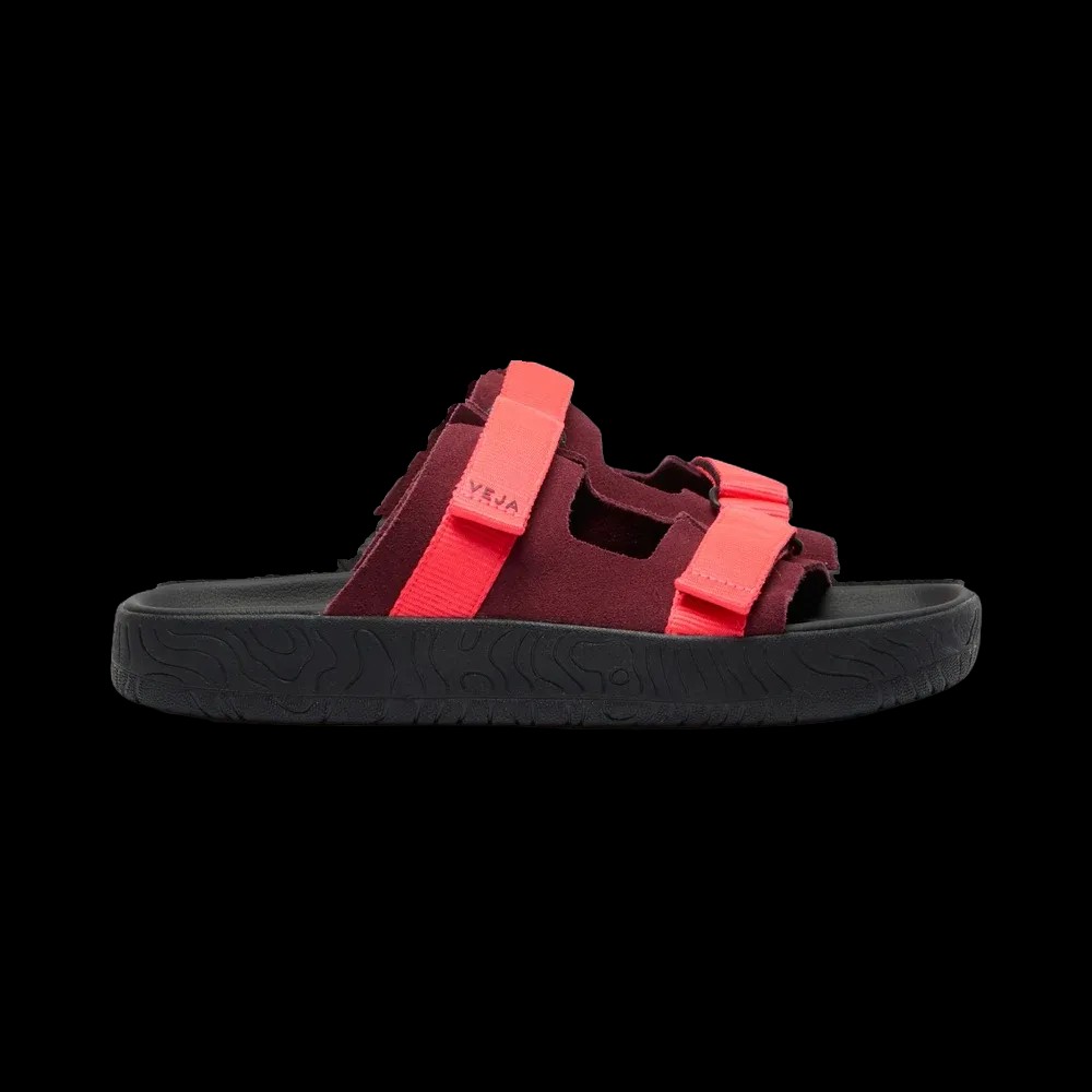 Veja Arpoador Suede Amarante Rose Fluo Black - HypeFly India View 1