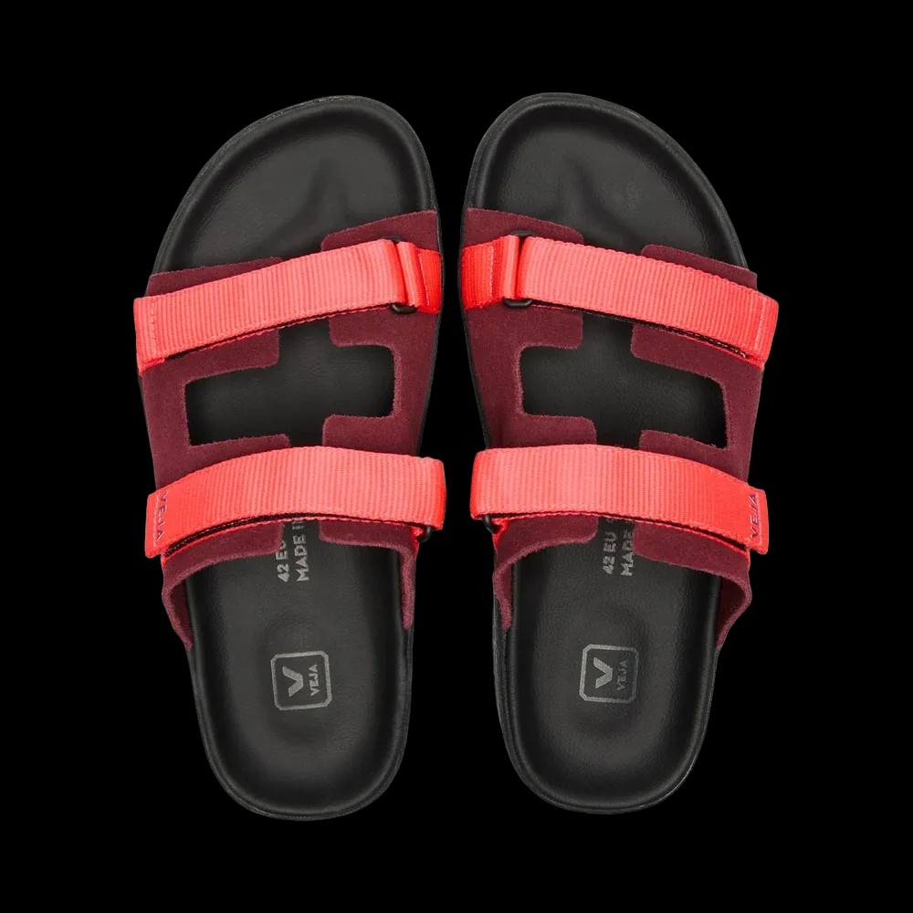 Veja Arpoador Suede Amarante Rose Fluo Black - HypeFly India View 2