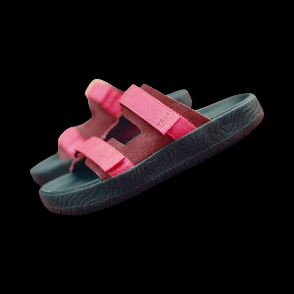 Veja Arpoador Suede Amarante Rose Fluo Black - HypeFly India View 6