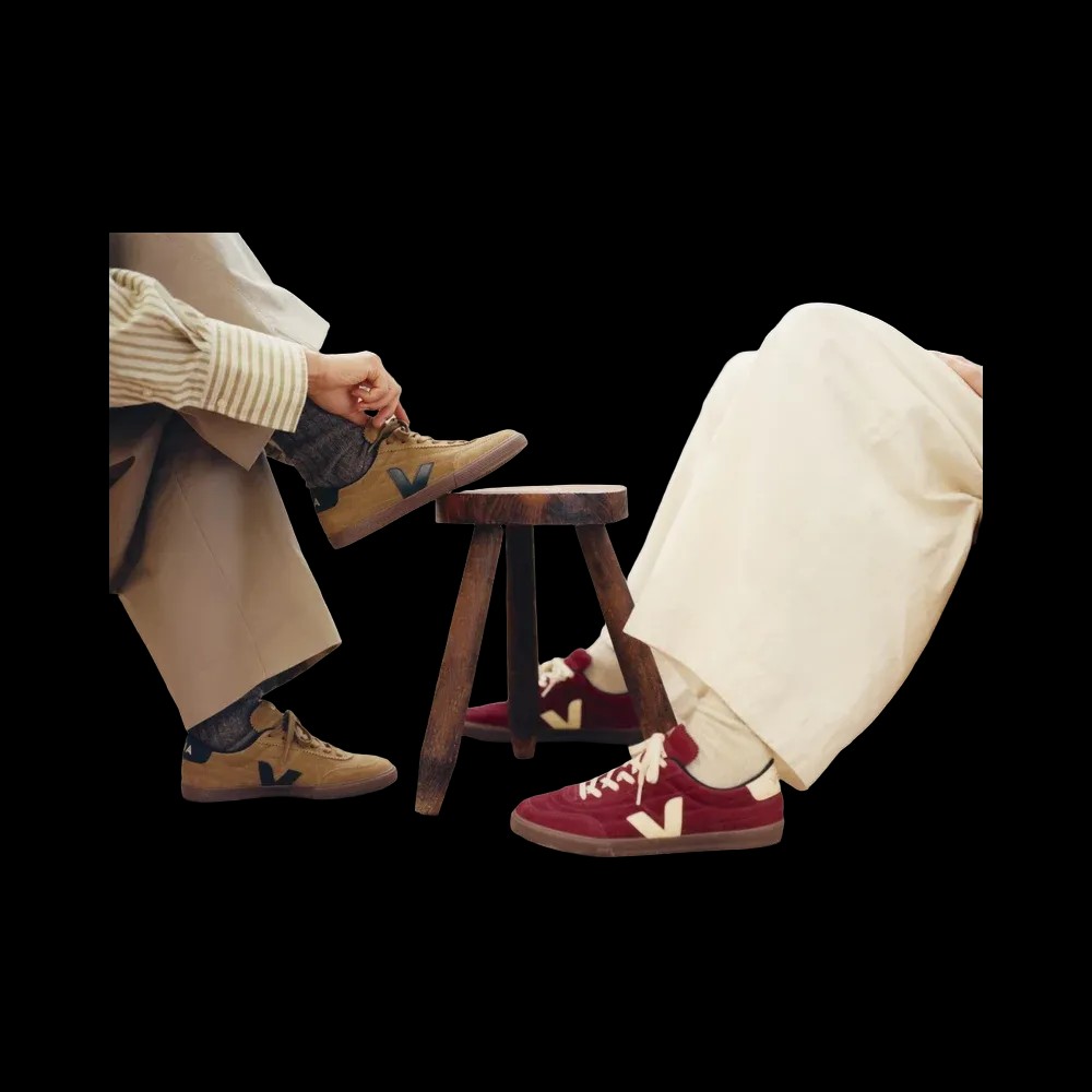Veja Panenka Suede Tent Black Bark - HypeFly India View 4