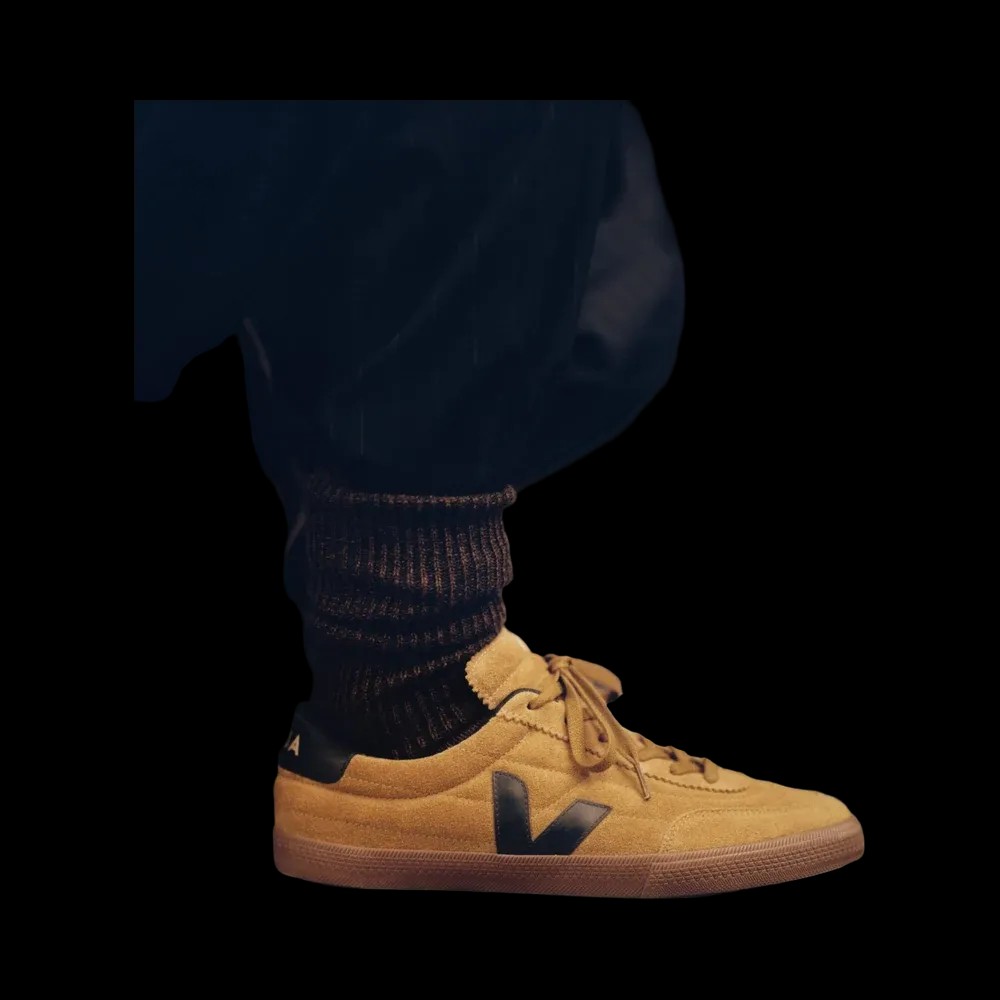 Veja Panenka Suede Tent Black Bark - HypeFly India View 5