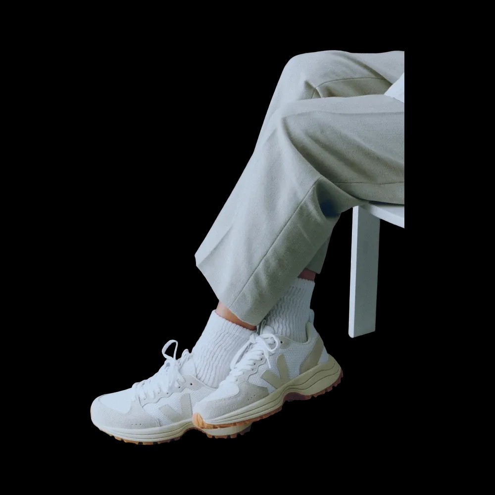Veja Venturi Alveomesh White Pierre Natural - HypeFly India View 4