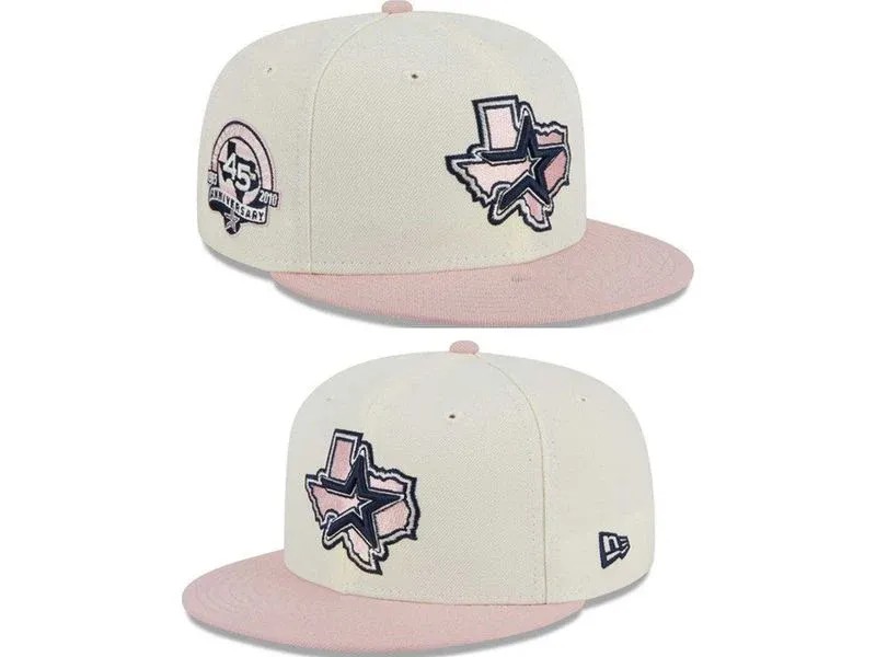 Houston Astros New Era Chrome Rogue 59FIFTY Fitted Hat - White/Pink - HypeFly India View 2