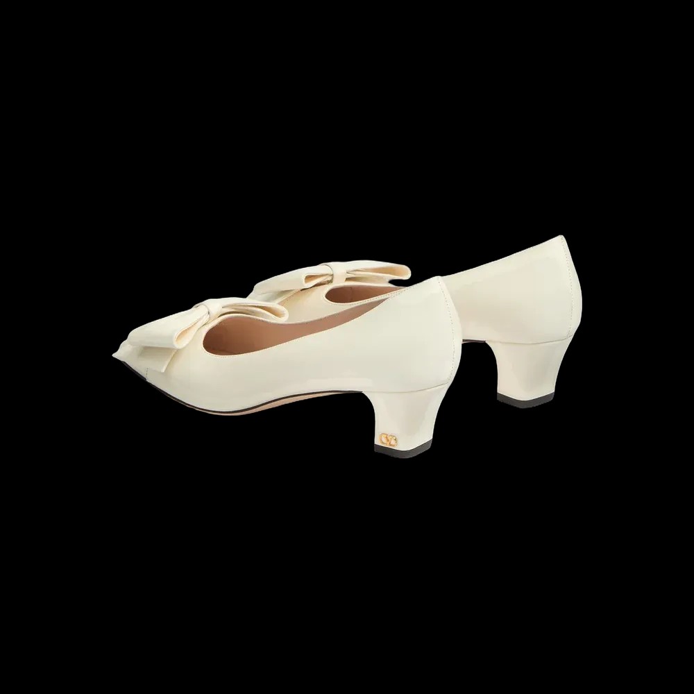 Valentino Bowow Pump In Kidskin 45mm Ivory - HypeFly India View 4