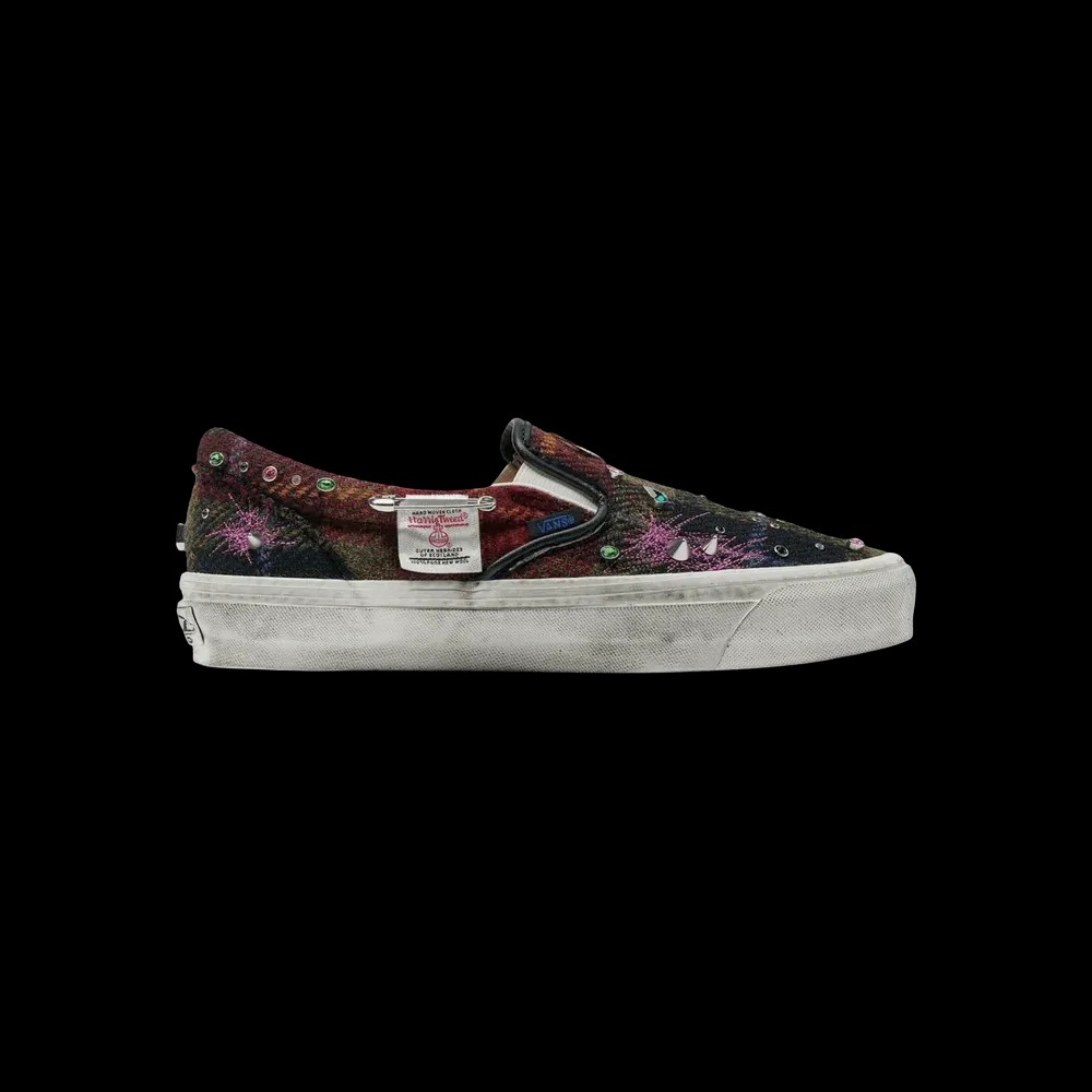 Vans Premium Classic Harris Tweed Slip-On 'Red' - HypeFly India View 1