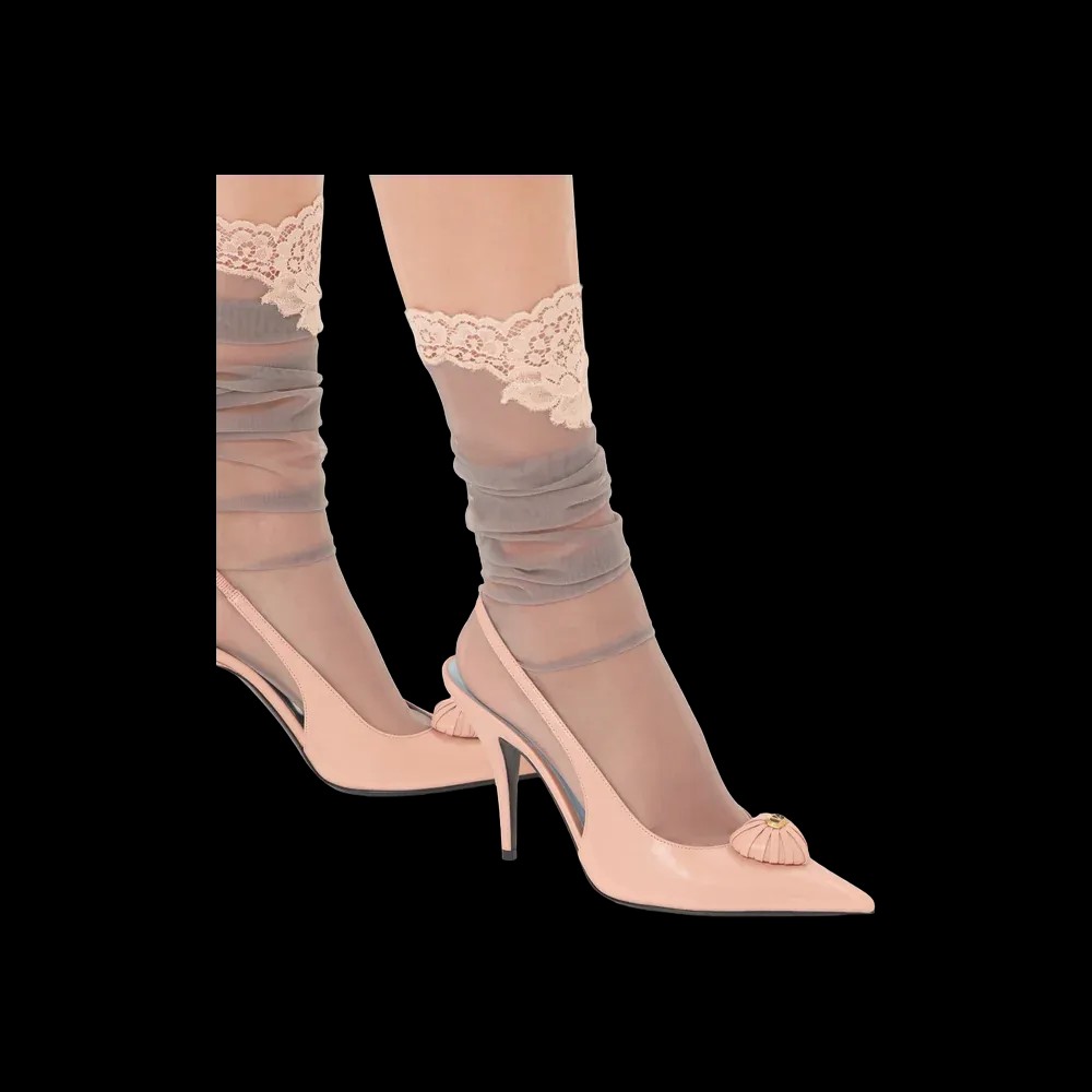 Valentino Coeur Royal Slingback Pumps In Kidskin 100mm Phard - HypeFly India View 4