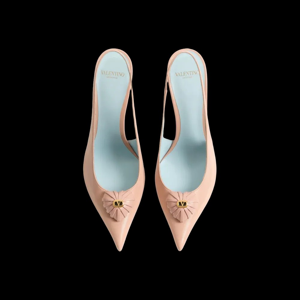 Valentino Coeur Royal Slingback Pumps In Kidskin 100mm Phard - HypeFly India View 2
