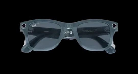 Ray Ban Meta Smart Glasses - Wayfarer Matte Jeans Lenses- Dusty Blue - HypeFly India View 6