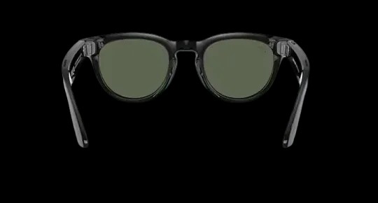 Ray-Ban Meta Low Bridge Fit Headliner 'Shiny Black Lenses G-15 Green' - HypeFly India View 6