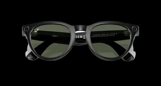 Ray-Ban Meta Low Bridge Fit Headliner 'Shiny Black Lenses G-15 Green' - HypeFly India View 4