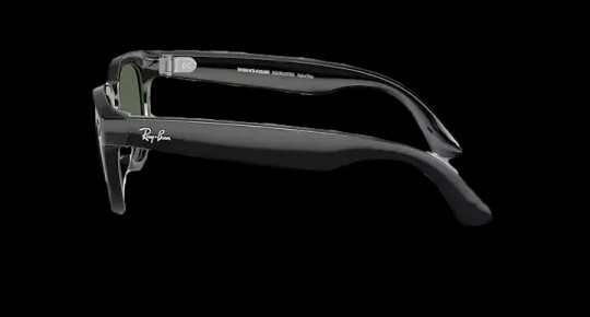 Ray-Ban Meta Low Bridge Fit Headliner 'Shiny Black Lenses G-15 Green' - HypeFly India View 3