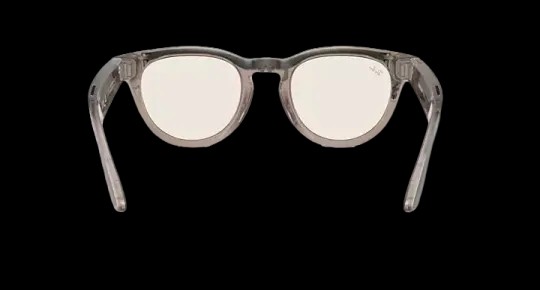 Ray-Ban Meta Low Bridge Fit Headliner 'Shiny Warm Stone' Lenses- Clear/Dark Green Transitions - HypeFly India View 4