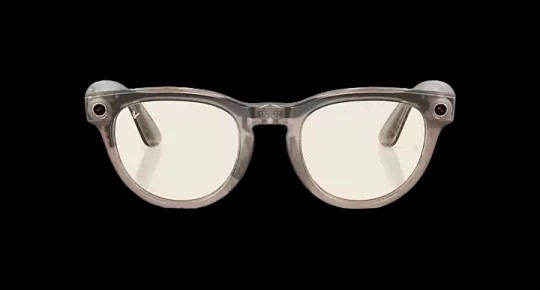 Ray-Ban Meta Low Bridge Fit Headliner 'Shiny Warm Stone' Lenses- Clear/Dark Green Transitions - HypeFly India View 3