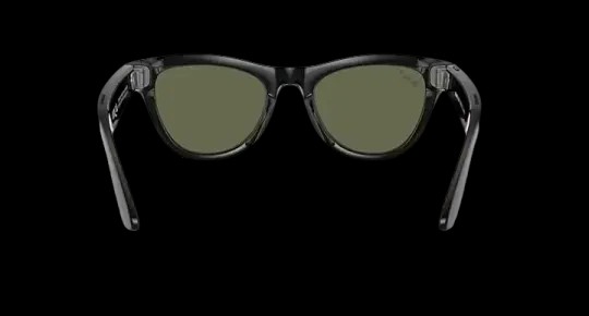 Ray Ban Meta Skyler Shiny Black Lenses - G-15 Green - HypeFly India View 4