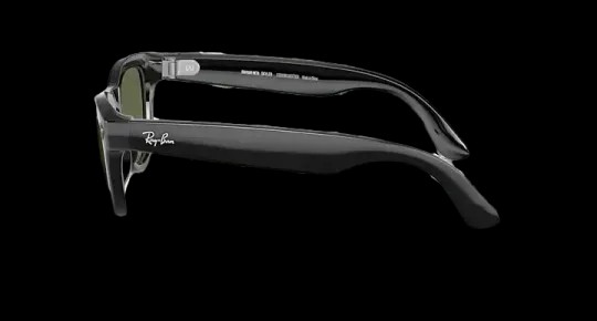 Ray Ban Meta Skyler Shiny Black Lenses - G-15 Green - HypeFly India View 6