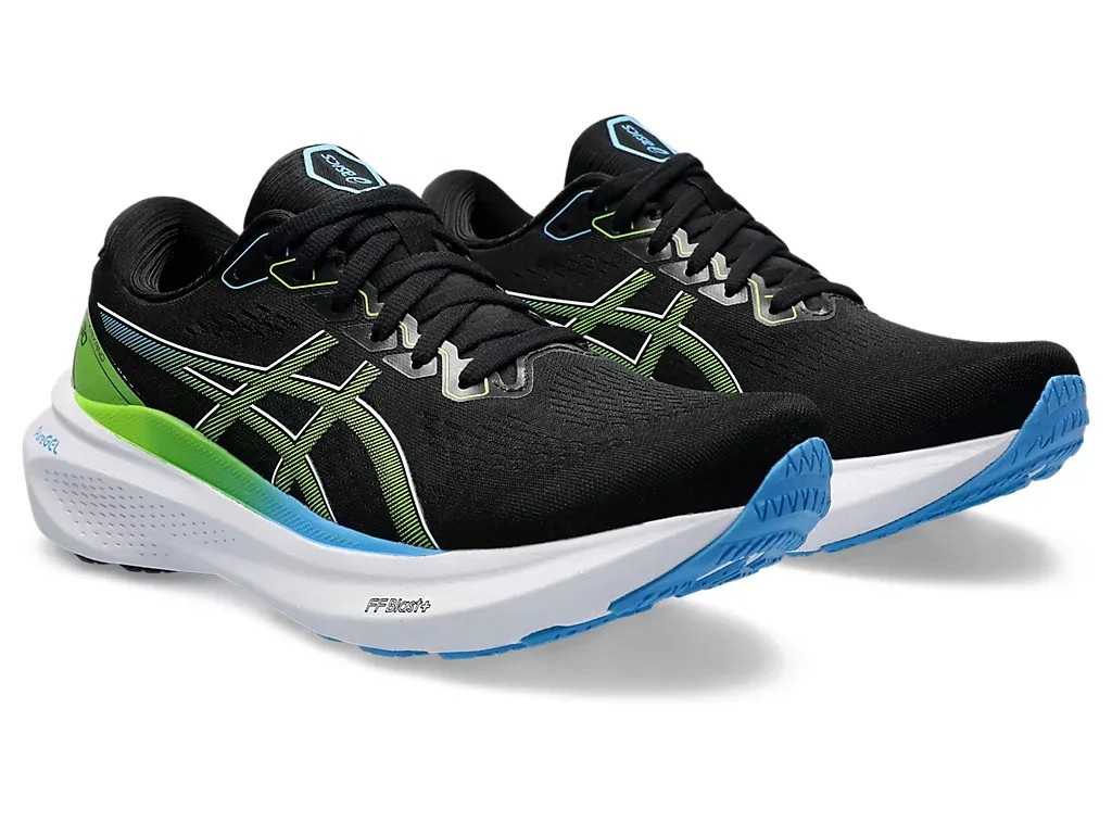 Asics Kayano 30 Black/Electric Lime - HypeFly India View 3