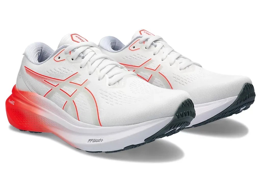 Asics Kayano 30 White/Sunrise Red - HypeFly India View 2