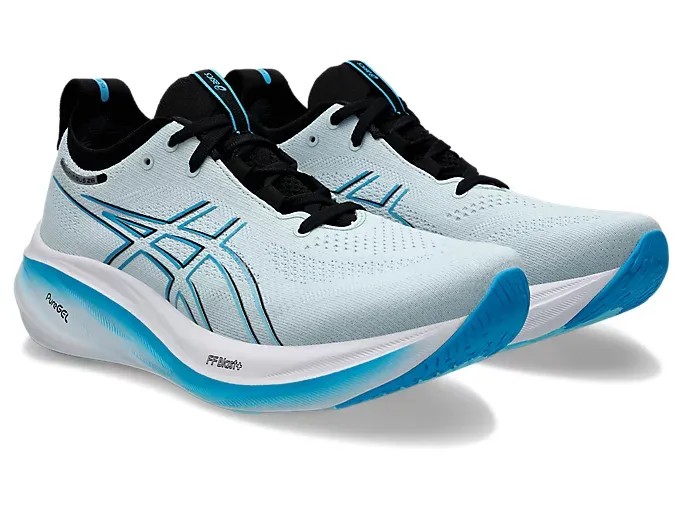 Asics Gel Nimbus 26 Cool Grey/Bright Cyan - HypeFly India View 2