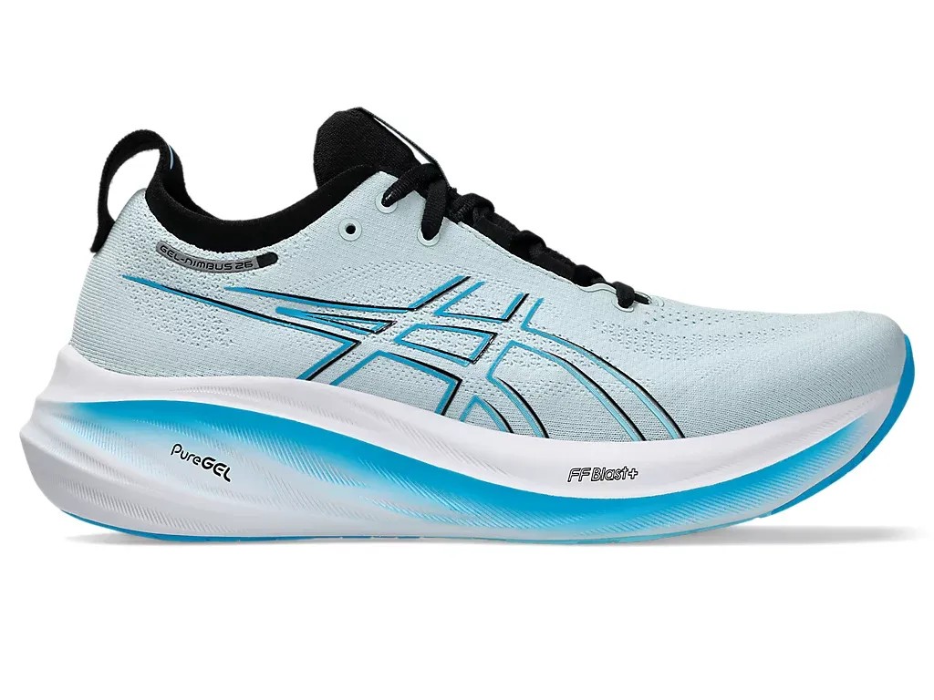 Asics Gel Nimbus 26 Cool Grey/Bright Cyan - HypeFly India View 1