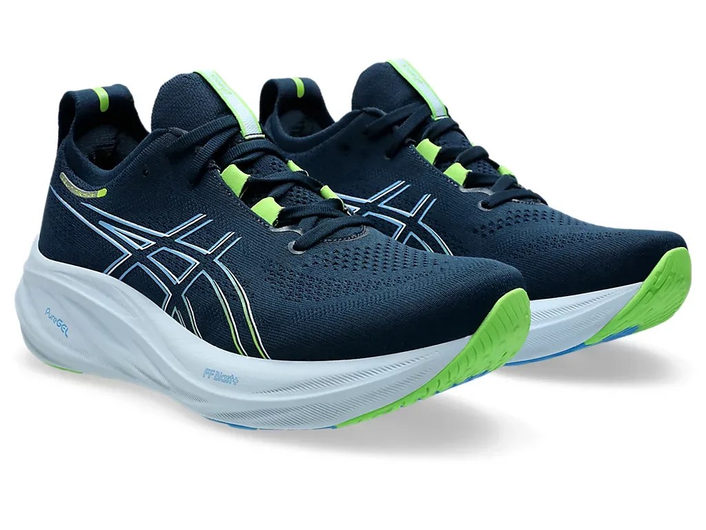 Asics Gel Nimbus 26 French Blue/Electric Lime - HypeFly India View 3