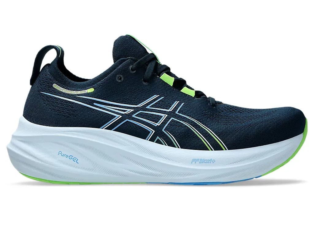 Asics Gel Nimbus 26 French Blue/Electric Lime - HypeFly India View 1