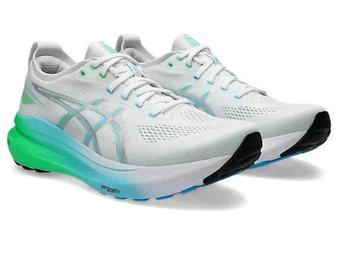 Asics Gel Kayano 31 White/Bright Cyan - HypeFly India View 2