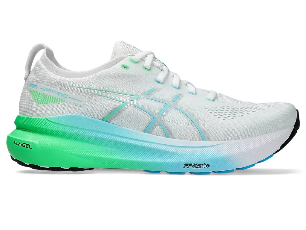 Asics Gel Kayano 31 White/Bright Cyan - HypeFly India View 1