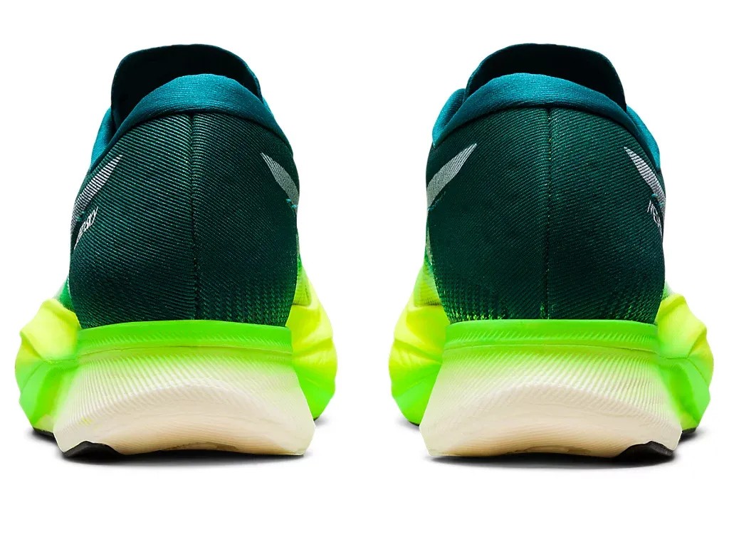 Asics Metaspeed Sky+ Velvet Pine/Safety Yellow - HypeFly India View 3