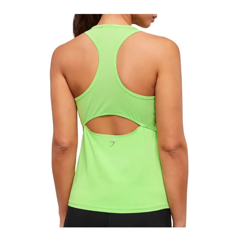 Gymshark Running Back Vent Tank Gelato Green - HypeFly India View 5
