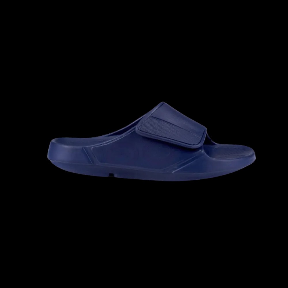 Oofos OOahh Sport Flex Sandal Navy - HypeFly India View 1