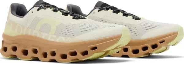 Cloud Monster Dune Cream On Running - HypeFly India View 2